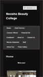 Mobile Screenshot of neoshobeautycollege.com